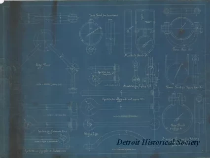 Blueprint - Detail of Forgings for S.S. [Steamship] No. 7