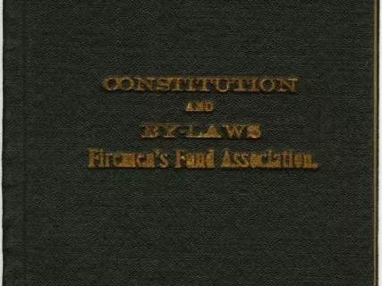 Constitution - Constitution and By-Laws, Firemen's Fund Association