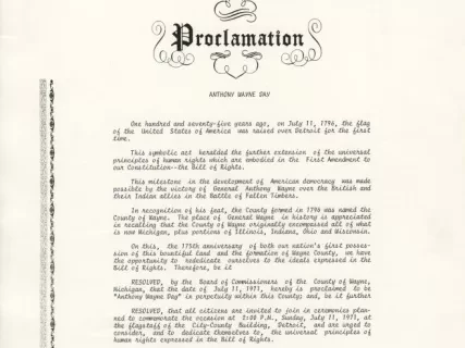 Proclamation