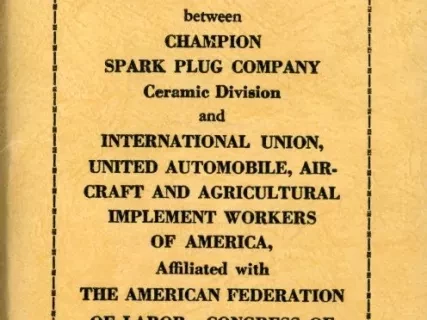 Agreement - Supplemental Unemployment Benefit Plan between Champion Spark Plug Company Ceramic Division and International Union, United Automobile, Aerospace and Agricultural Implement Workers of America, Affiliated with The American Federation of Labor -