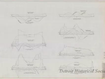 Drawing, Technical - Structural Survey and Study - Pittsburgh Steamship Fleet; 
Previously Available Stress Diagrams