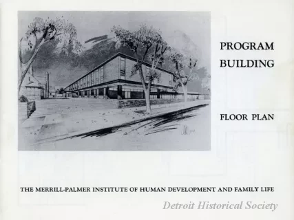 Plan, Floor - The Merrill-Palmer Institute of Human Development and Family Life Program Building Floor Plan