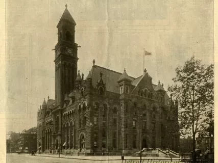 Newspaper - Das Detroiter Regierungsgebäude (Postamt)