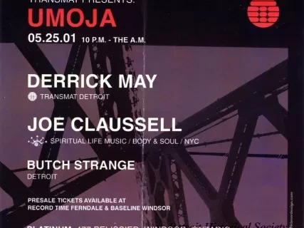 Handbill - Transmat Presents UMOJA