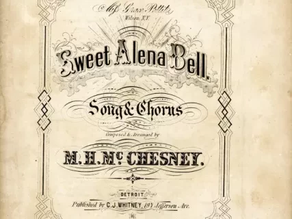 Music, Sheet - Sweet Alena Bell, Song and Chorus