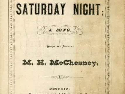 Music, Sheet - Saturday Night