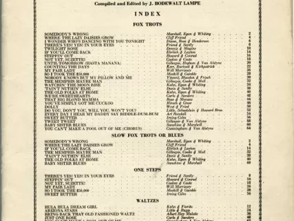 Music, Sheet - The Star Dance Folio No. 25