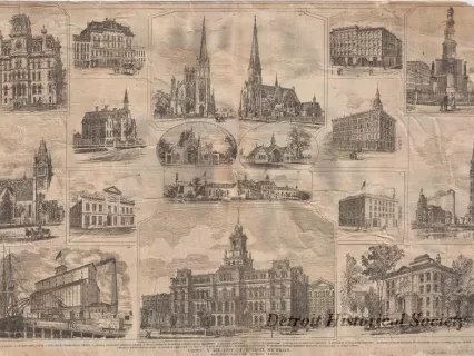 Newspaper - Views In The City of Detroit