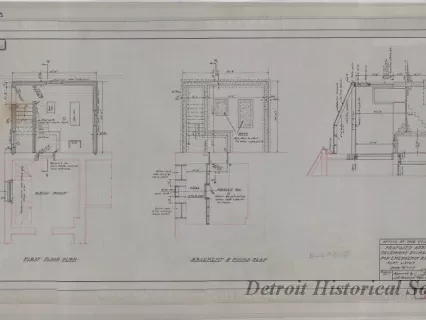 Drawing, Architectural - Proposed Addition to Telephone Exchange Bldg. No. 25 for
Emergency Radio Power Plant, Fort Wayne, Detroit, Michigan