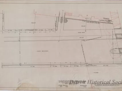 Drawing, Technical - Plan of Openings Through Wall of New Rubble Stone Walls, Etc.,
New Sallyport, Fort Wayne, Mich.
