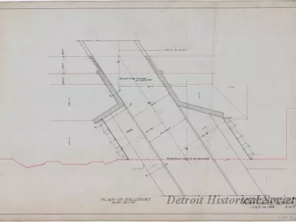 Drawing, Technical - East Sallyport to Fort,
Fort Wayne, Detroit, Mich.