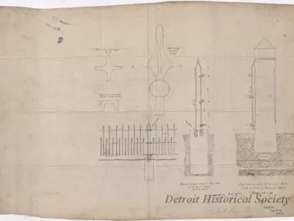 Drawing, Architectural - Jefferson Ave. Fence
[Fort Wayne]