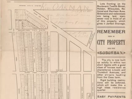 Poster - Hamlin & Fordyce's Excelsior Subdivision