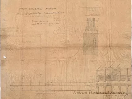 Drawing, Architectural - Fort Wayne, Michigan,
Drawing of Alterations to be Made in Floors