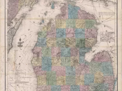 Map - Map of the State of Michigan and the Surrounding Country