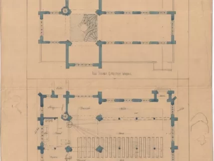Drawing, Architectural - Sketches No. 1, Plan Through Aisle Windows,
Church of the Epiphany