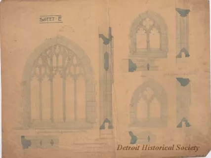 Drawing, Architectural - Sheet E
[Trinity Episcopal Church]