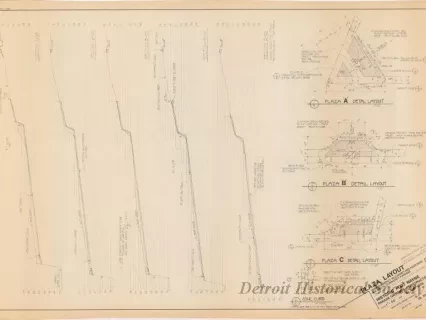 Blueprint - Plaza Layout,
Historic Fort Wayne Parade Grounds Construction