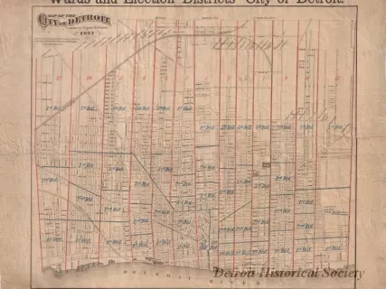 Map - Wards and Election Districts - City of Detroit