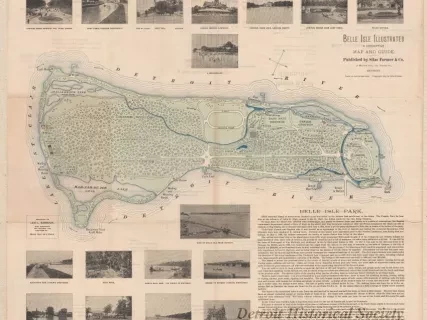 Map - Belle Isle Illustrated - 
A Descriptive Map and Guide