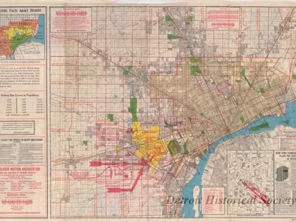 Map - Federal Lithograph Company
[Map of Detroit and Eastern Wayne County]