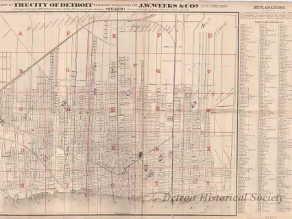 Map - Map of the City of Detroit