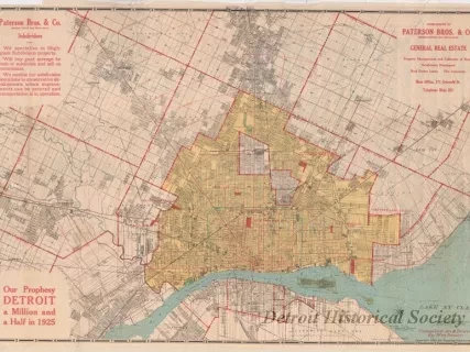 Map - Topping-Sanders Company
[Map of Detroit and Eastern Wayne County]