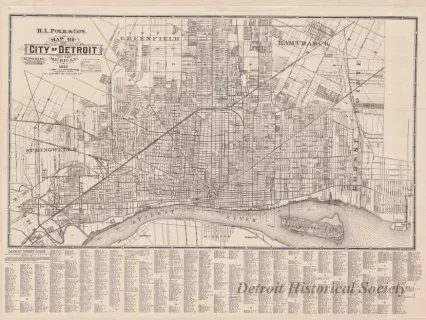 Map - R. L. Polk & Co.'s Map of the City of Detroit, Michigan