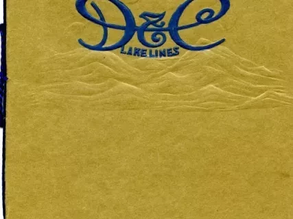 Menu - D&C Lake Lines,
A la Carte