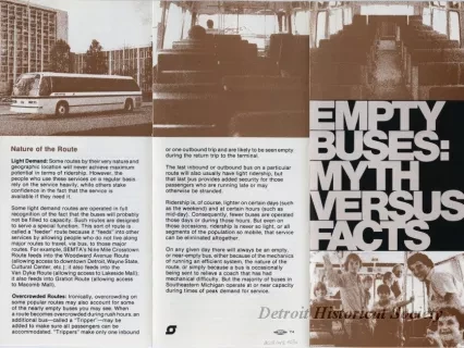 Brochure - Empty Buses: Myth Versus Facts