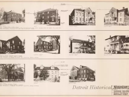 Blueprint - Garrison Buildings [Nos. 112, 114, 117],
Historic Fort Wayne Restoration Project