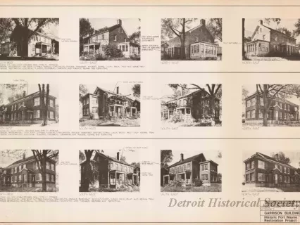 Blueprint - Garrison Buildings [Nos. 213, 214, 215],
Historic Fort Wayne Restoration Project