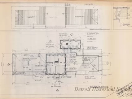 Blueprint - Historic Fort Wayne,
Post Hospital Restoration