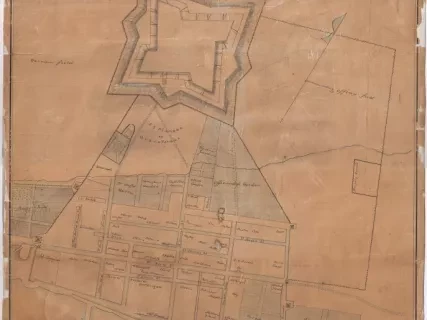 Map - The Town and Fortifications of Detroit AD 1796,
City of Detroit AD 1845