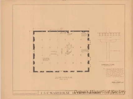 Blueprint - D. & C. Warehouse, Detroit, Michigan