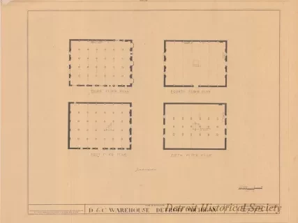 Blueprint - D. & C. Warehouse, Detroit, Michigan