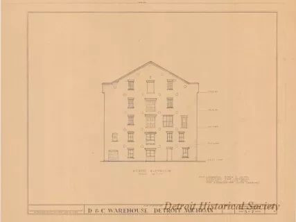 Blueprint - D. & C. Warehouse, Detroit, Michigan