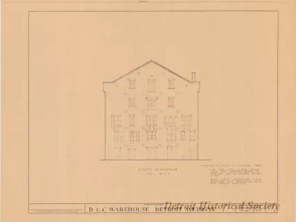 Blueprint - D. & C. Warehouse, Detroit, Michigan