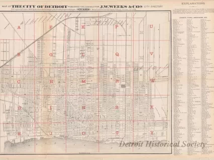 Map - Map of the City of Detroit