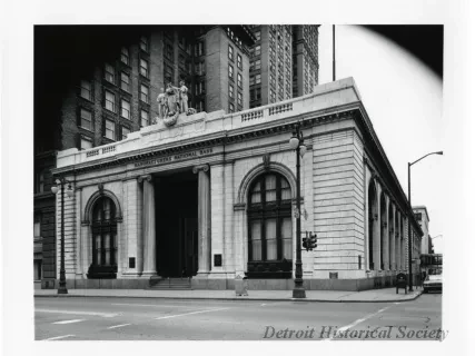 Print, Photographic - Manufacturers National Bank, Fort & Shelby, Det. Mich.