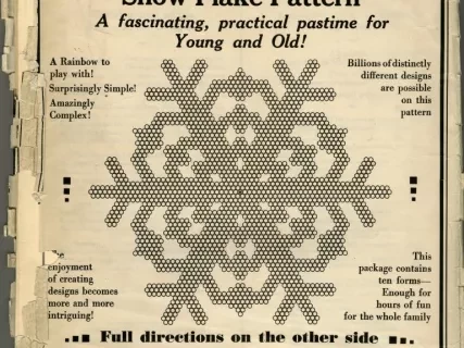 Packet - Wonder Design Forms, Snow Flake Pattern