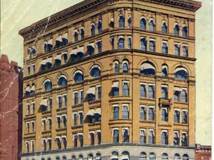 Postcard - Home Savings Bank Bldg., Detroit, Mich.