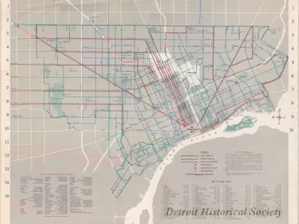 Map - Department of Street Railways Service Map
