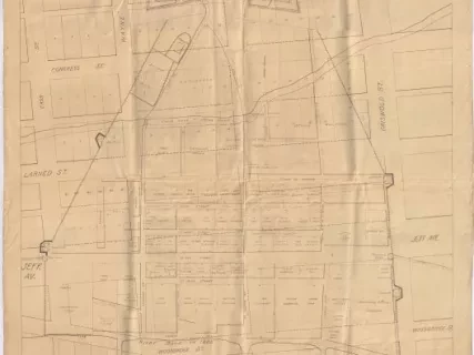 Blueprint - Detroit - Prior to the Fire of June 11, 1805
