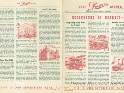 Menu - The Sanders Menu, Vol. 2, No. 9