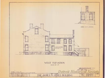 Blueprint - The James N. Jones Building [Moross House]