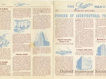 Menu - The Sanders Menu, Vol. 3, No. 2