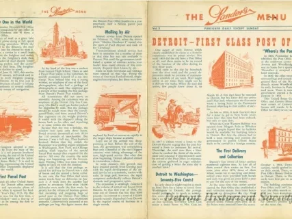 Menu - The Sanders Menu, Vol. 3, No. 9