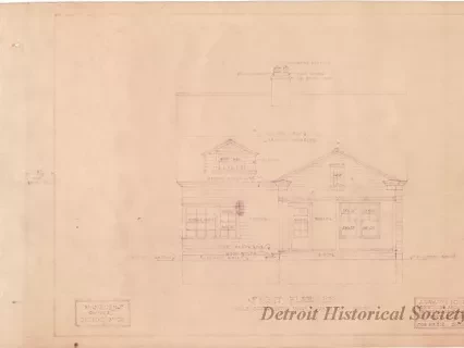 Blueprint - Front Elevation
