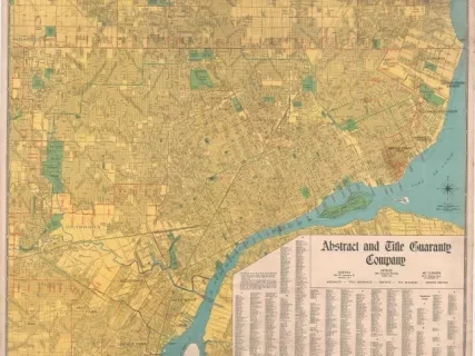 Map - Map of Detroit and Environs